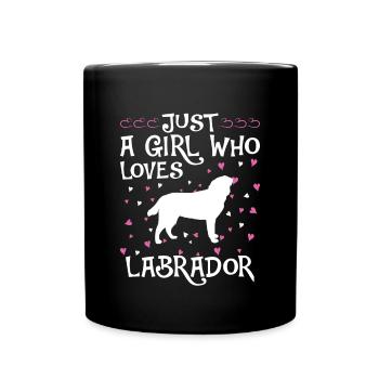 Labrador Dog Dog Propriétaire de chien - Mug uni - noir - Devant