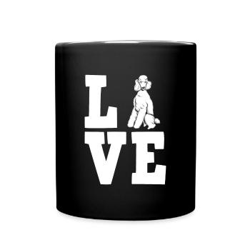 Caniche Dog Dog Propriétaire de chien - Mug uni - noir - Devant