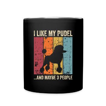 Caniche Dog Dog Propriétaire de chien - Mug uni - noir - Devant