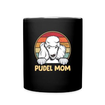 Caniche Dog Dog Propriétaire de chien - Mug uni - noir - Devant