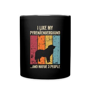 Pyrenean Mountain Dog Dog Dog Dog Owner - Full Colour Mug - black - Front