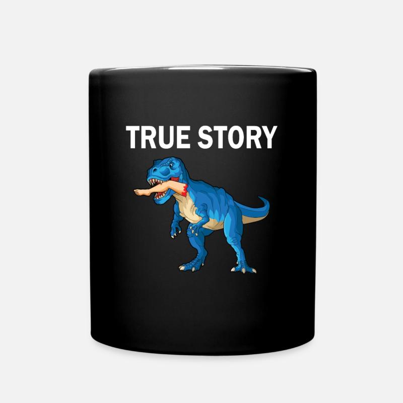 Leg surgery wheelchair lost leg - Full Colour Mug - black