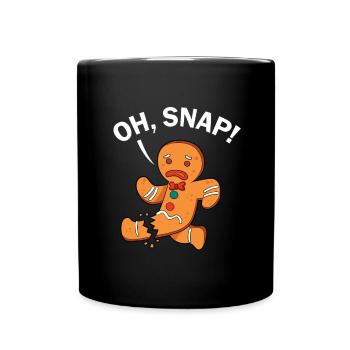 Leg surgery wheelchair lost leg - Full Colour Mug - black - Front