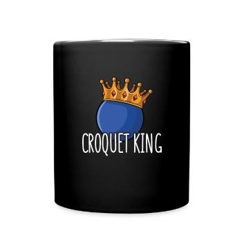 Croquet - Tasse einfarbig - Schwarz - Vorne