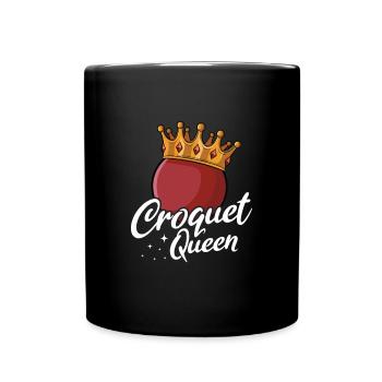 Croquet - Tasse einfarbig - Schwarz - Vorne