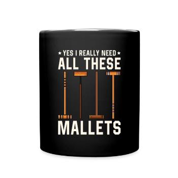 Croquet - Mug uni - noir - Devant