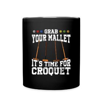Croquet - Tasse einfarbig - Schwarz - Vorne