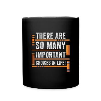 Croquet - Tasse einfarbig - Schwarz - Vorne
