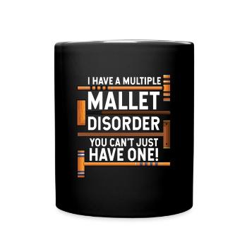 Croquet - Tasse einfarbig - Schwarz - Vorne
