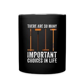Croquet - Tasse einfarbig - Schwarz - Vorne
