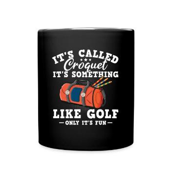 Croquet - Tasse einfarbig - Schwarz - Vorne
