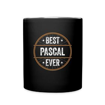 Best Pascal Ever Vorname Name Geschenk - Tasse einfarbig - Schwarz - Vorne