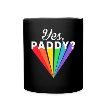 Gay Lesbian Rainbow T-Shirt Gift Idea - Full Colour Mug - black - Front