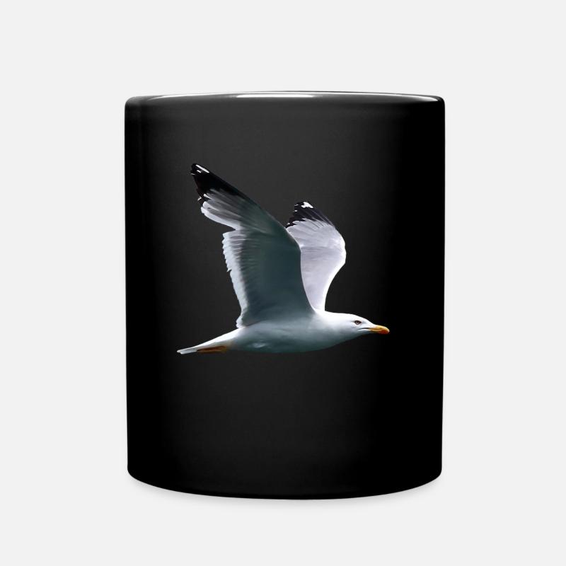 Möve - Tasse einfarbig - Schwarz