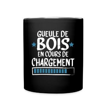 Gueule Bois Alcool Bière Whisky Cadeau - Mug uni - noir - Devant