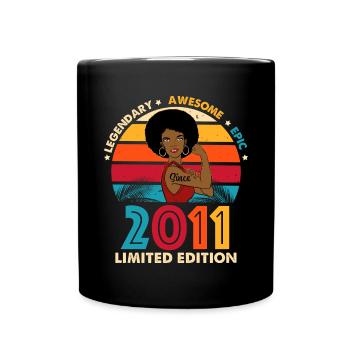Anniversaire 2011 Femme Edition Limitée Légendaire - Mug uni - noir - Devant
