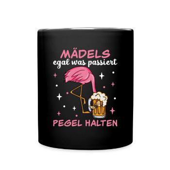 Flamingo JGA - Tasse einfarbig - Schwarz - Vorne