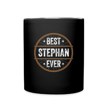 Best Stephan Ever Vorname Name Geschenk - Tasse einfarbig - Schwarz - Vorne