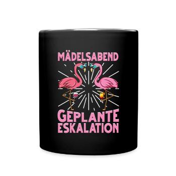 Flamingo JGA - Tasse einfarbig - Schwarz - Vorne