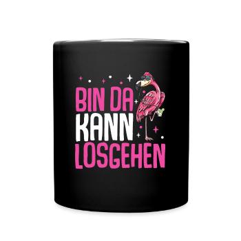 Flamingo JGA - Tasse einfarbig - Schwarz - Vorne