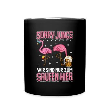 Flamingo JGA - Tasse einfarbig - Schwarz - Vorne