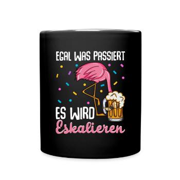 Flamingo JGA - Tasse einfarbig - Schwarz - Vorne