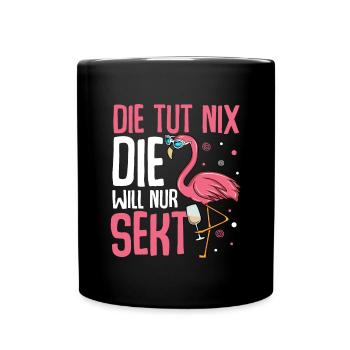 Flamingo JGA - Tasse einfarbig - Schwarz - Vorne