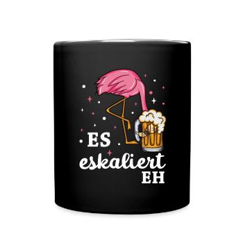 Flamingo JGA - Tasse einfarbig - Schwarz - Vorne
