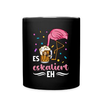 Flamingo JGA - Tasse einfarbig - Schwarz - Vorne