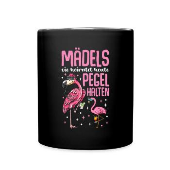 Flamingo JGA - Tasse einfarbig - Schwarz - Vorne