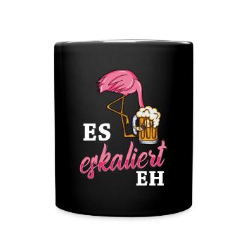 Flamingo JGA - Tasse einfarbig - Schwarz - Vorne