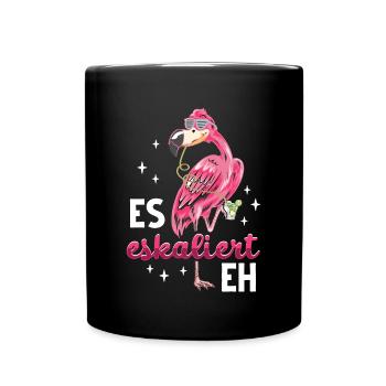 Flamingo JGA - Tasse einfarbig - Schwarz - Vorne