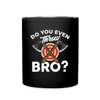 Lancer une hache - Mug uni - noir - Devant