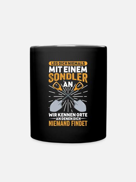 Sondeln - Tasse einfarbig - Schwarz