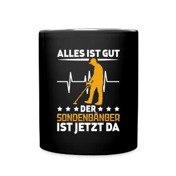 Sondeln - Tasse einfarbig - Schwarz - Vorne