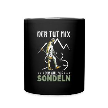 Sondeln - Tasse einfarbig - Schwarz - Vorne