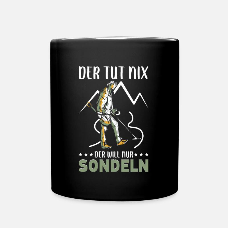 Sondeln - Tasse einfarbig - Schwarz