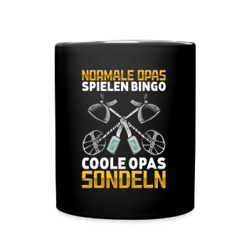 Sondeln - Tasse einfarbig - Schwarz - Vorne