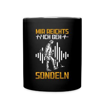 Sondeln - Tasse einfarbig - Schwarz - Vorne