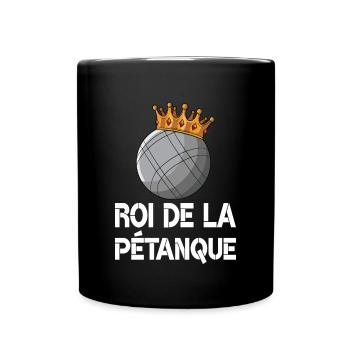 Petanque Boule Game Set Boccia - Tasse einfarbig - Schwarz - Vorne