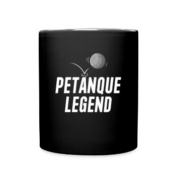 Petanque Boule Game Set Boccia - Full Colour Mug - black - Front