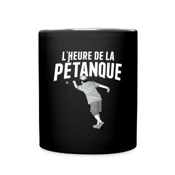 Petanque Boule Game Set Boccia - Full Colour Mug - black - Front