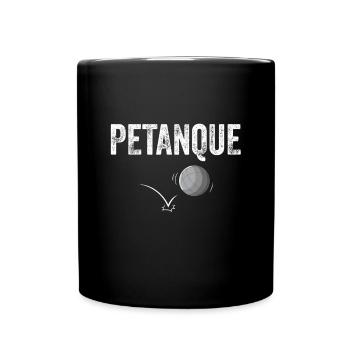 Petanque Boule Game Set Boccia - Full Colour Mug - black - Front