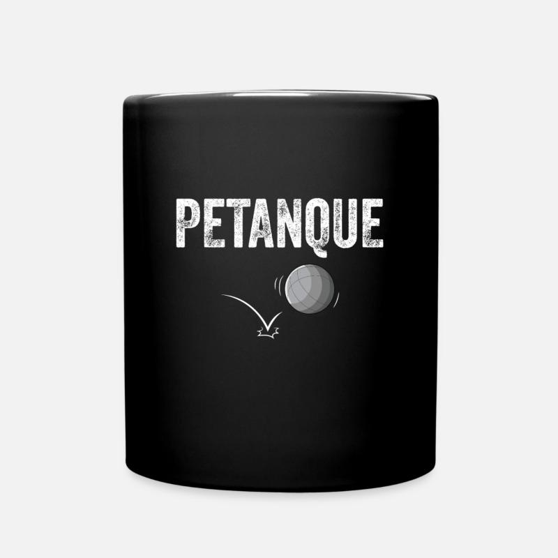 Jeu de pétanque Boule Set Boccia - Mug uni - noir