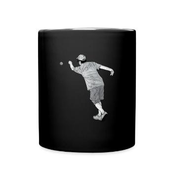 Petanque Boule Game Set Boccia - Full Colour Mug - black - Front