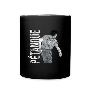 Petanque Boule Game Set Boccia - Full Colour Mug - black - Front
