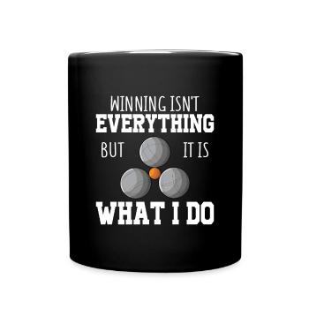 Petanque Boule Game Set Boccia - Full Colour Mug - black - Front