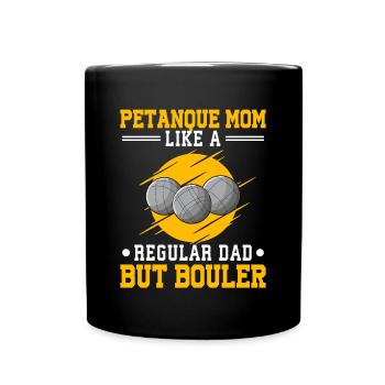 Petanque Boule Game Set Boccia - Full Colour Mug - black - Front