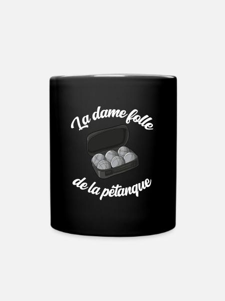 Petanque Boule Game Set Boccia - Tasse einfarbig - Schwarz