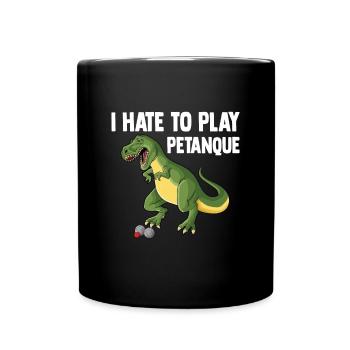 Petanque Boule Game Set Boccia - Full Colour Mug - black - Front